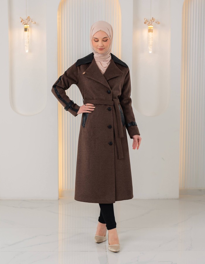 1394 ترانشكوت جوخ وجلد - Braun
