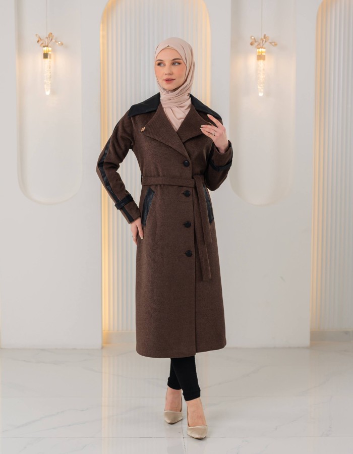 1394 ترانشكوت جوخ وجلد - Braun