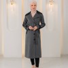 1394 ترانشكوت جوخ وجلد - Grau