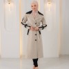 1394 ترانشكوت جوخ وجلد - Beige