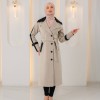 1394 ترانشكوت جوخ وجلد - Beige