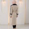 1394 ترانشكوت جوخ وجلد - Beige