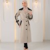 1394 ترانشكوت جوخ وجلد - Beige