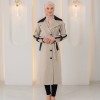 1394 ترانشكوت جوخ وجلد - Beige