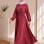 4069  فستان قطن ببيونة - Rosa