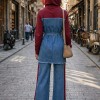 4310 طقم طلعة جينز - Bordeaux