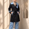 4300 طقم كتان مع بنطلون جنز - black