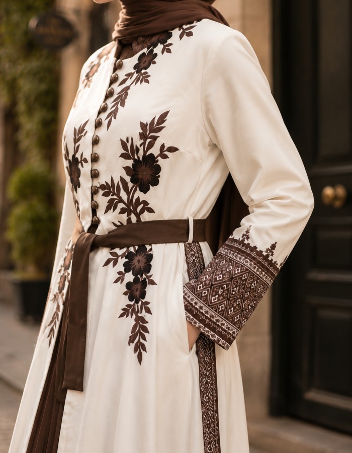 قفطان كريب 4127  - Braun
