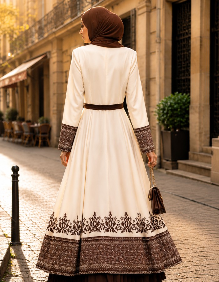 قفطان كريب 4127  - Braun