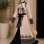 Luxurious Two-Piece Pleated Kaftan 4127 - beige