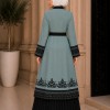 قفطان كريب 4127  - mint