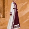 4129 قفطان كريب  - Bordeaux