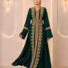 4131  قفطان قطعتين تاج - green