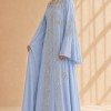 4141  قفطان ياقة دمعة - Babyblau