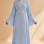 4141  قفطان ياقة دمعة - Babyblau