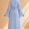 4141  قفطان ياقة دمعة - Babyblau