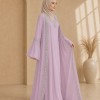 4142  قفطان شيفون ألماس - Rosa