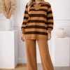 Striped Knitwear Set 4212  - ivory
