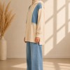 4309 طقم طلعة الو - Beige