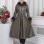 Double Cloche Treated Leather Trench Coat with Rabbit Fur Lining 1350 - khaki