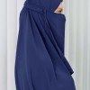 Muslim Dresses For Women ,Abayas Prayer Islamic Clothes Long dress Hijab Bonnet 2Pieces Sleeve Hijab Sheet 822 - deep blue