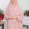 Muslim Wear Hijab Dresses , Women's Clothes Butterfly Hijab Set 2 Pieces 826 Pudra