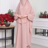 Muslim Wear Hijab Dresses , Women's Clothes Butterfly Hijab Set 2 Pieces 826 Pudra