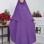 Zweiteiliges Scharia-Kleid Set mit Khimar 826 - Lila
