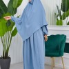 Muslim Hijab Dress set 2 Pieces 829 - baby blue