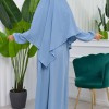 Muslim Hijab Dress set 2 Pieces 829 - baby blue