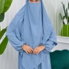 Muslim Hijab Dress set 2 Pieces 829 - baby blue