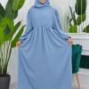 Muslim Hijab Dress set 2 Pieces 829 - baby blue