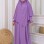 Modest Sharia Dress with Single-Layer Khimar 829 - lilac
