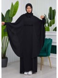 MUSLIM DRESS Hijab Set 2 Pieces Code : 835 - Schwarz