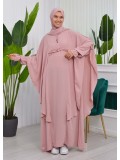 MUSLIM DRESS Hijab Set 2 Pieces Code : 835 - Rosa