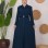 brada Coat with Buttoned Bolero and Hood 1220 - turquoise
