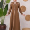 Modest linen  trench coat 1221 - tan
