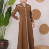 Modest linen  trench coat 1221 - tan