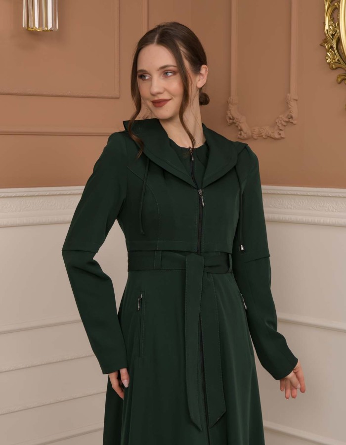 Modest Women Prada Topcoat 1225 - khaki