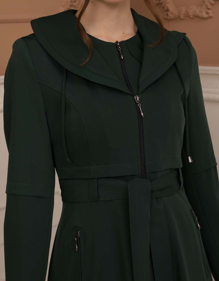 Modest Women Prada Topcoat 1225 - khaki