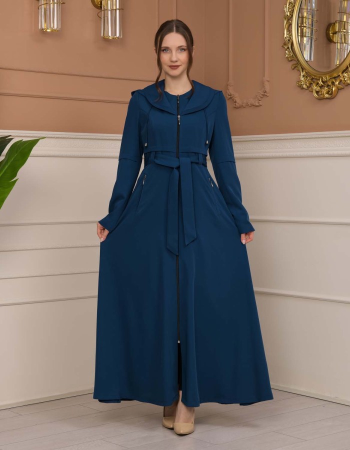 Modest Women Prada Topcoat 1225 - turquoise