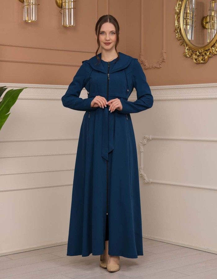 Modest Women Prada Topcoat 1225 - turquoise