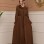 brada-Stoff Manto mit Bolero-Reißverschluss und Satinfutter 1225 - Cognac