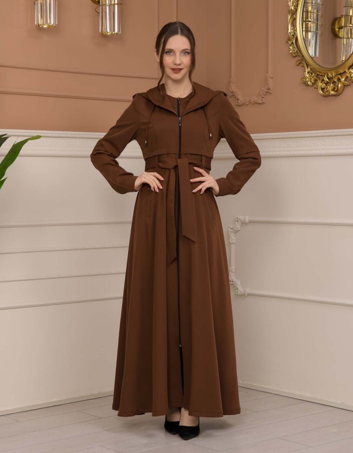 Modest Women Prada Topcoat 1225 - tan