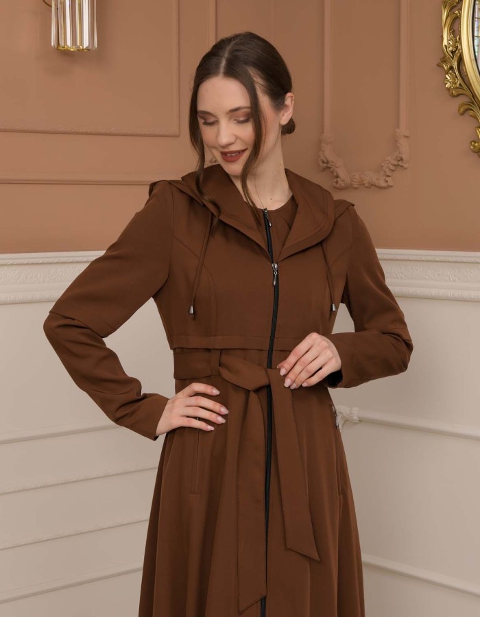 Modest Women Prada Topcoat 1225 - tan