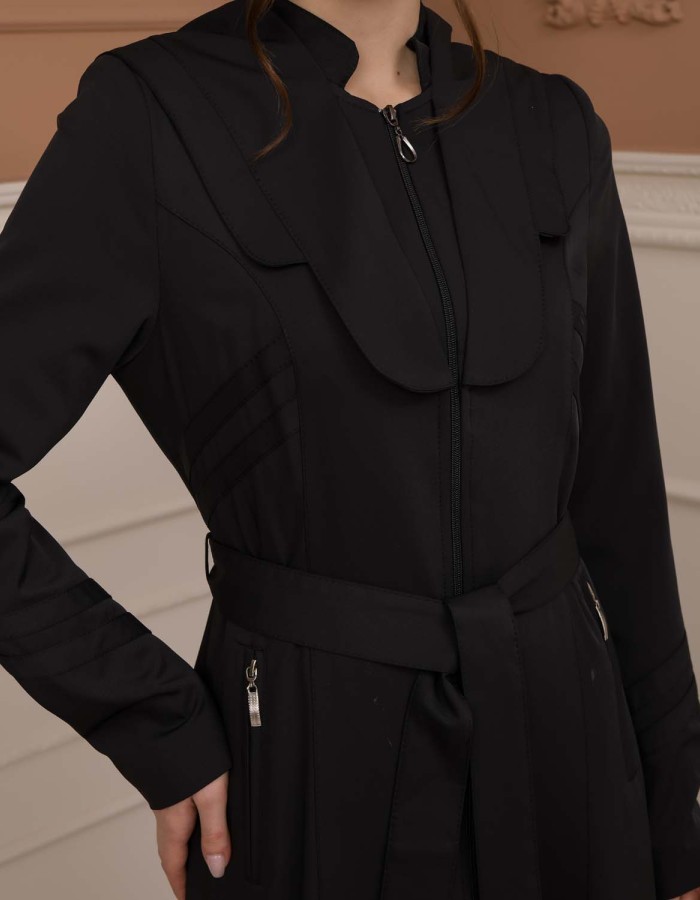 Modest Women Prada Topcoat 1226 - black