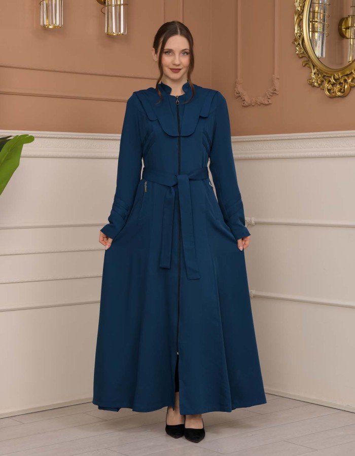 Modest Women Prada Topcoat 1226 - Turquoise