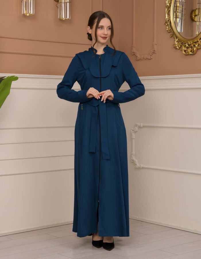 Modest Women Prada Topcoat 1226 - Turquoise
