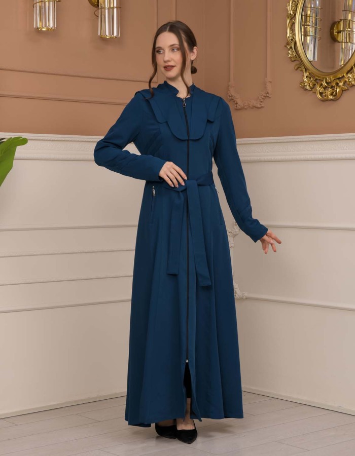 Modest Women Prada Topcoat 1226 - Turquoise