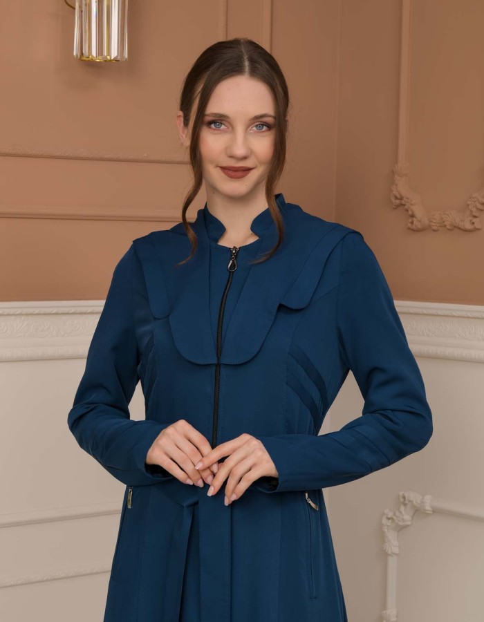 Modest Women Prada Topcoat 1226 - Turquoise